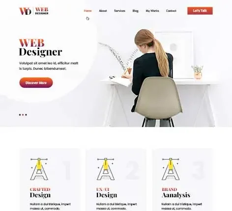 SKT Web Designer - web design agency WordPress theme