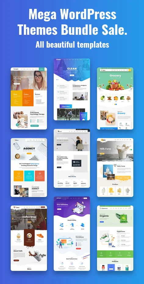 All Themes - WordPress Themes Bundle Templates