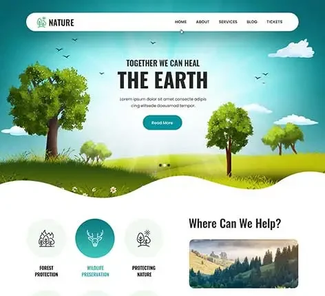 SKT Nature -Eco Nature WordPress Theme for Green Projects and Environmental Causes