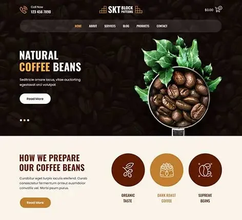 GB Coffee Blocks Pro - Coffee House WordPress Theme