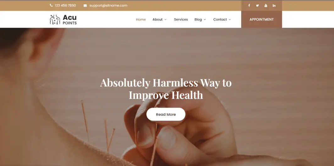 SKT AccuPoint - Acupressure Clinic WordPress Theme