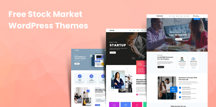 free stock market WordPress themes 