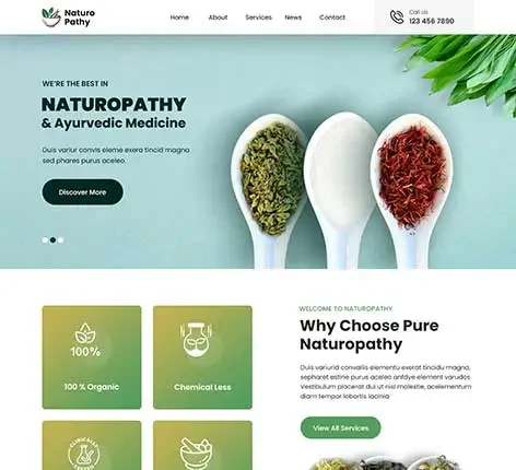 SKT Naturopathy - Naturopathic WordPress theme