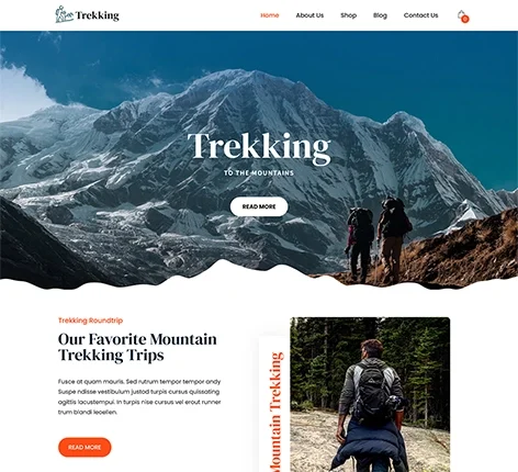 SKT Trekking - free rock climbing WordPress theme