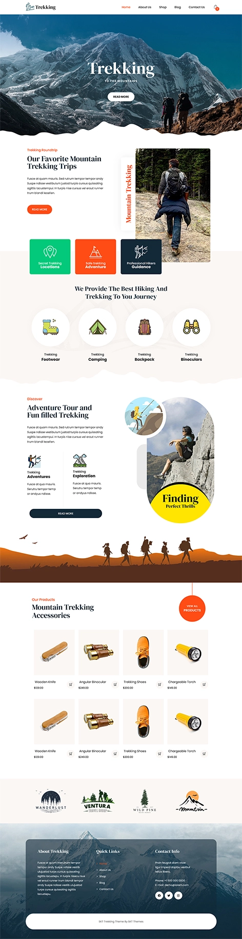 free rock climbing WordPress theme