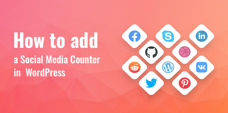 social media counter in WordPress