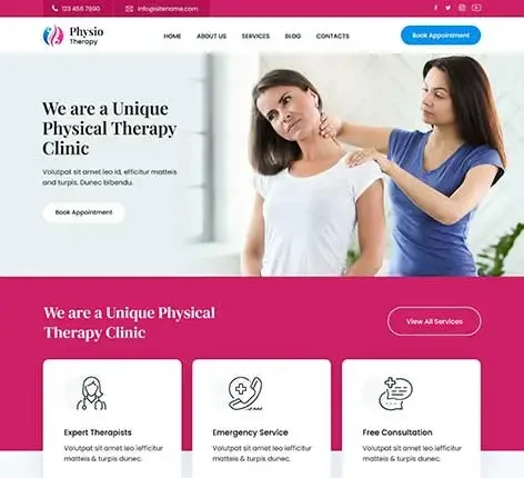 SKT Physiotherapy Pro - Therapy Clinic WordPress Theme