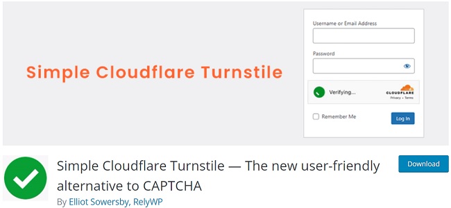 Simple Cloudflare Turnstile