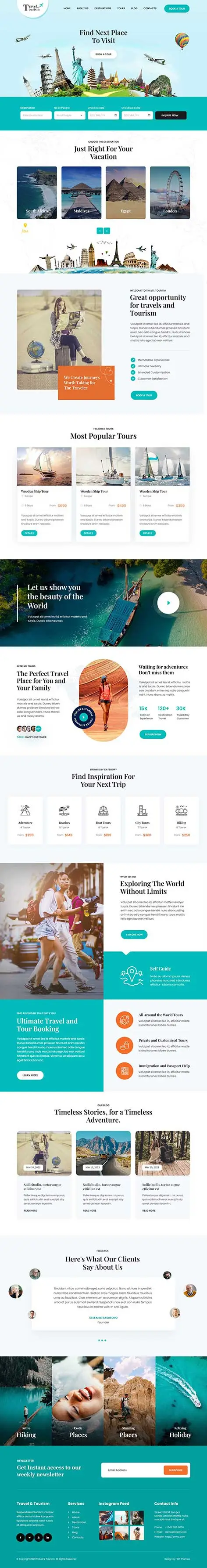 SKT Travel - Travel Agency WordPress Theme