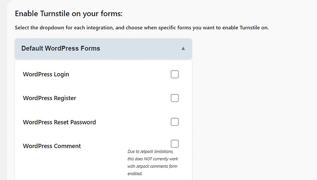 turnstile form