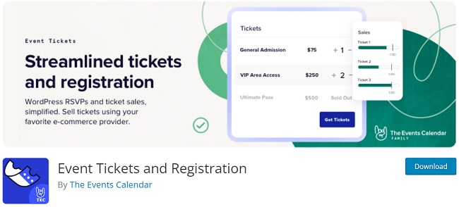Event Tickets and Registration