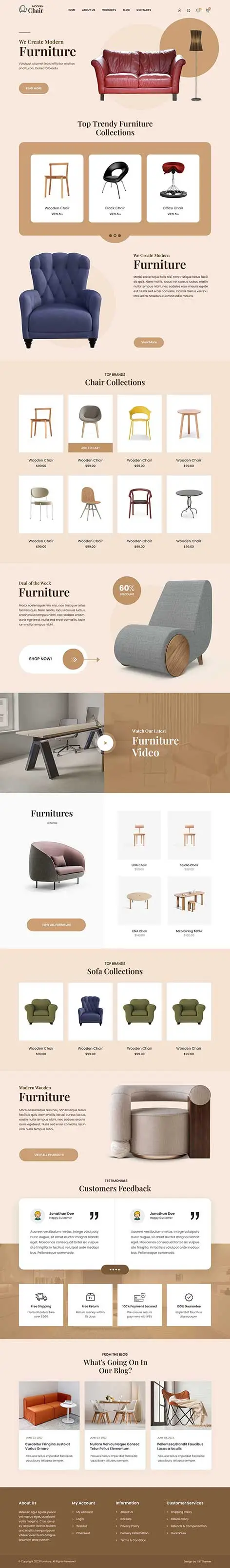 furniture WooCommerce WordPress theme