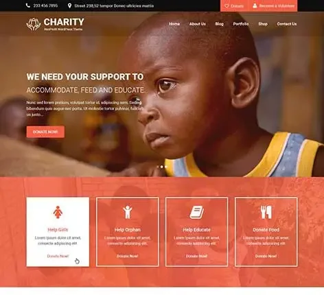 SKT Charity Pro - Charity WordPress Theme