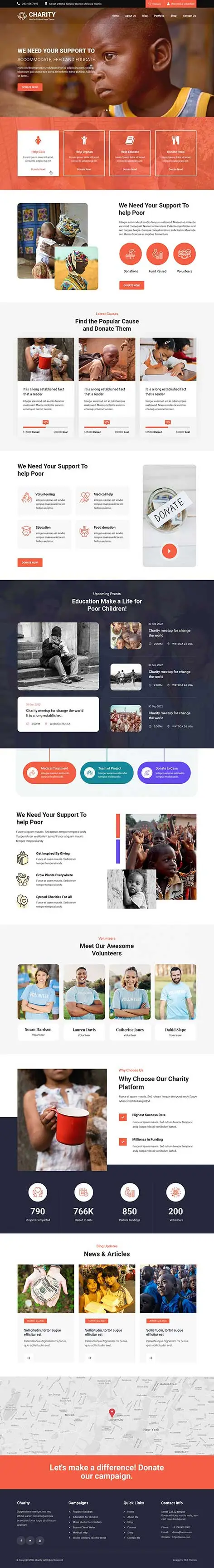 SKT Charity Pro - Charity WordPress Theme