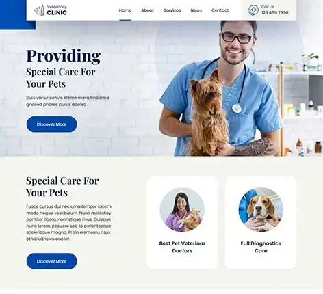 SKT Vet Clinic -Pet Clinic WordPress Theme