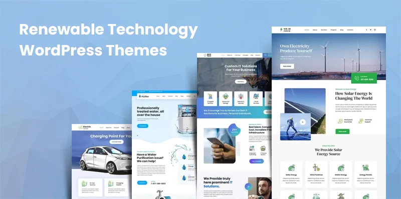 13 Renewable Technology WordPress Themes 4 Green and Solar Energy Business