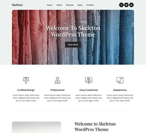 Skeleton FSE Pro - Skeleton WordPress Theme for Developers and Minimal Website Frameworks