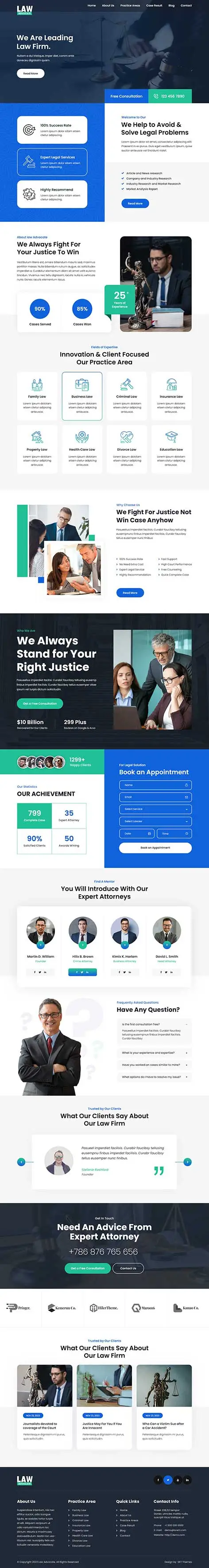 SKT Advocate - Barrister WordPress Theme