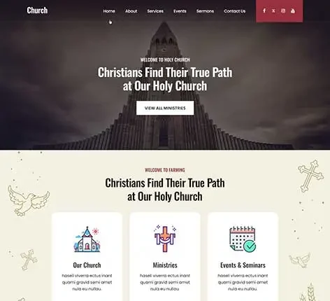 Holy Church - Spiritual WordPress Theme