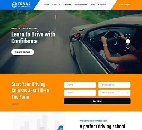 SKT Driving School - Driving School WordPress Theme