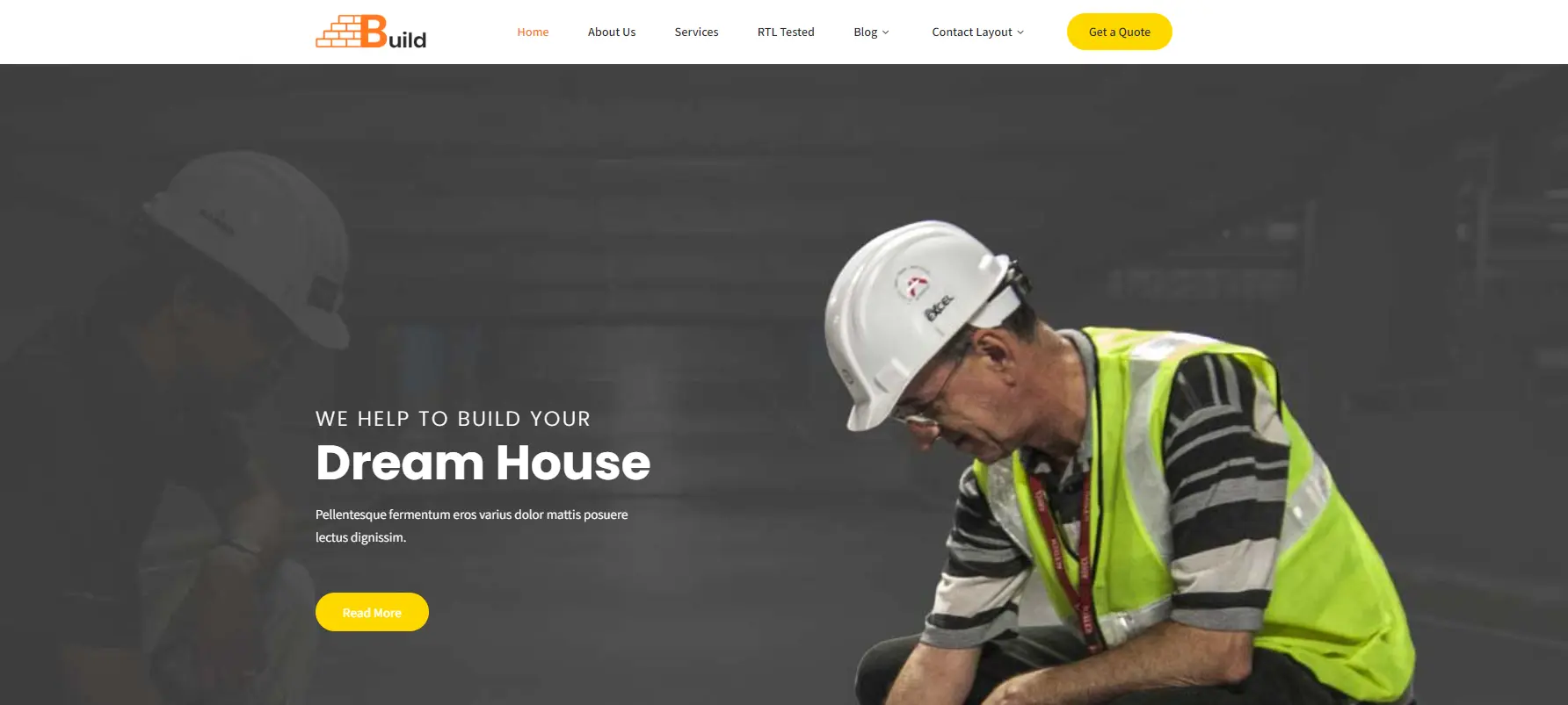 Build WordPress Theme For Construction Companies