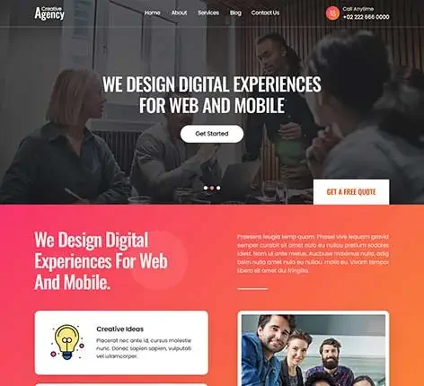 Creative Agency - Creative Agency WordPress theme