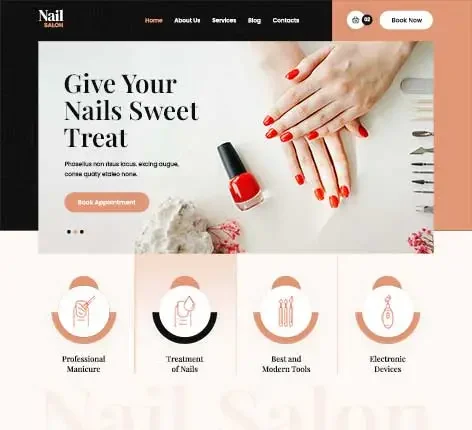 SKT Nail Salon - Nail Salon WordPress theme