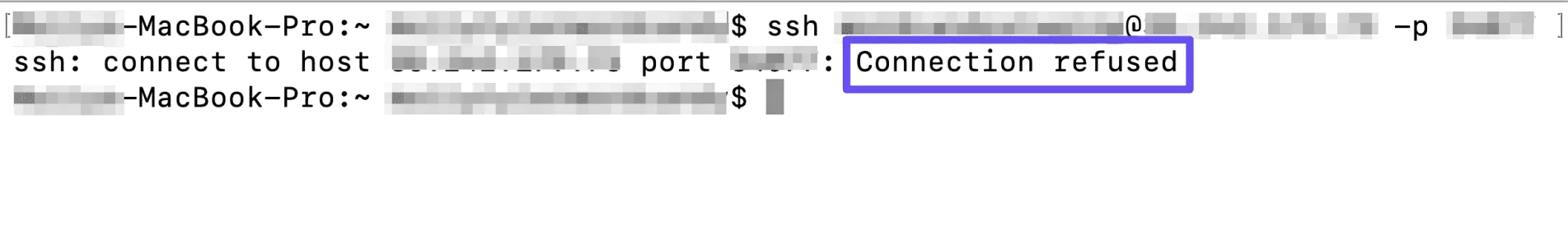 SSH Connection Refused