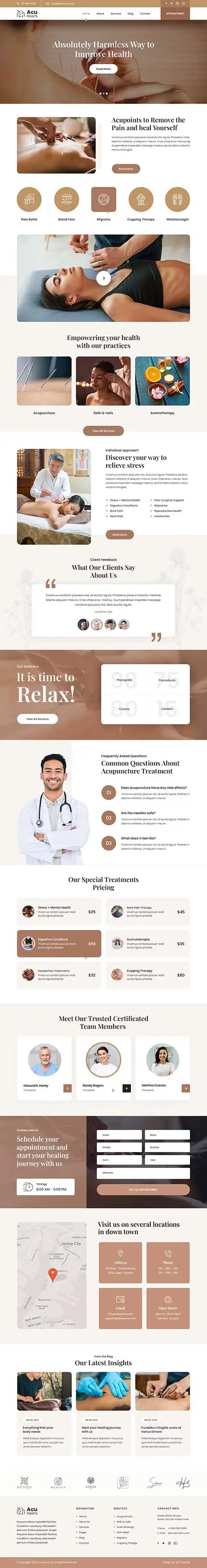 SKT AccuPoint - Acupressure Clinic WordPress Theme