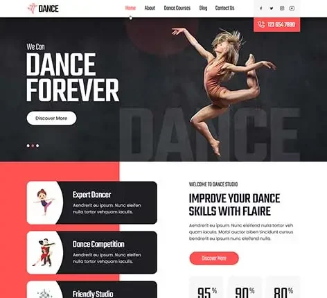 Disco Dncer - Dance WordPress Theme