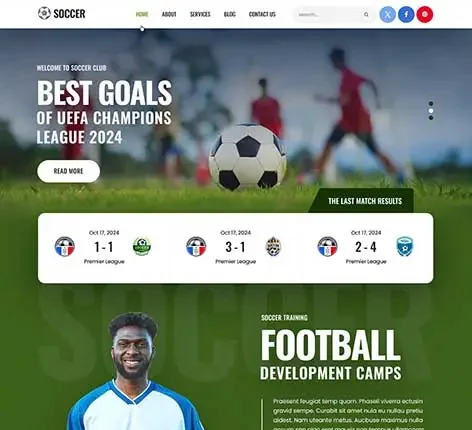 Sports Website Template