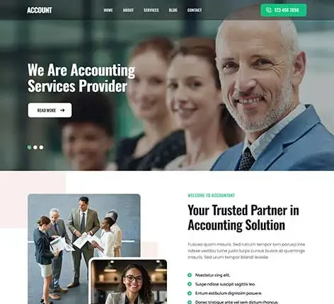 SKT Auditor - Tax Consultant WordPress theme