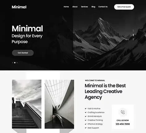 Minimalistic WordPress Theme