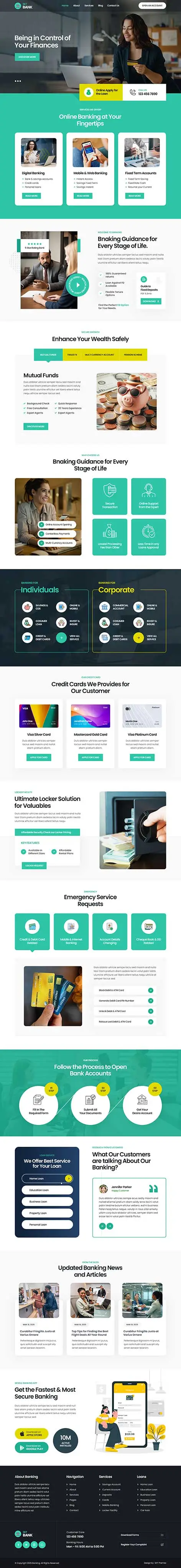 SKT Banking - Banking WordPress theme