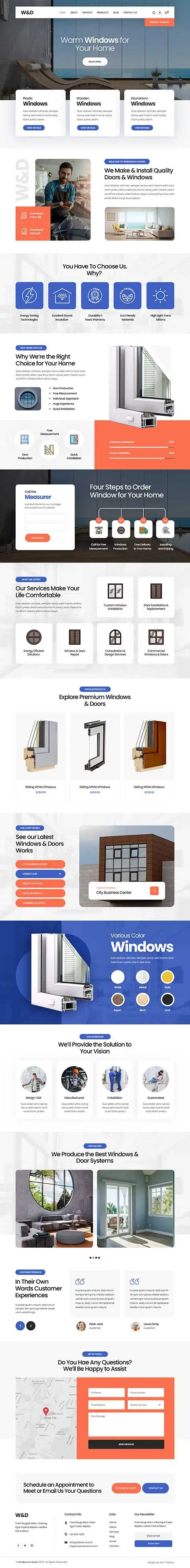 Windows and Doors - Windows Doors WordPress theme