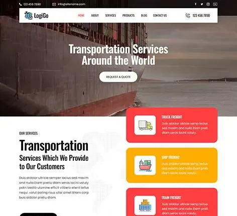 Logistics - Cargo WordPress theme