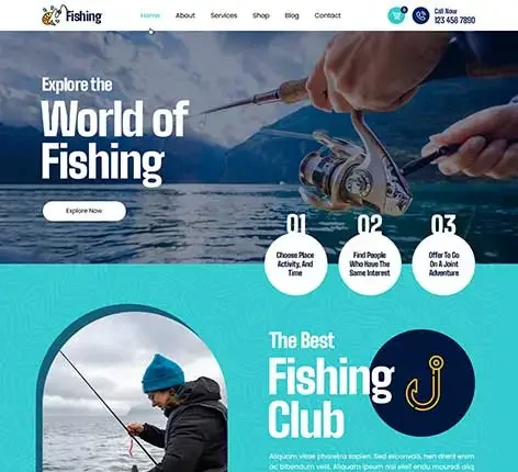 Go Fishing - fishing WordPress theme