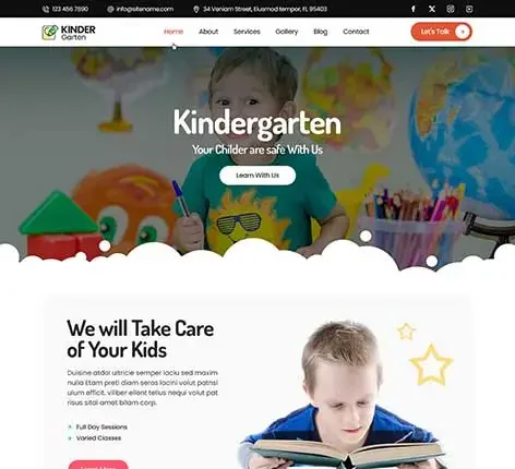 Elementary School WordPress Theme |SKT Preschool - Kindergarten WordPress Theme