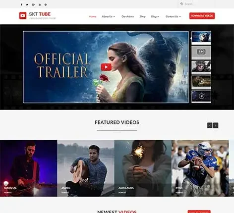 Live Streaming WordPress Theme for broadcasters and online video platforms
