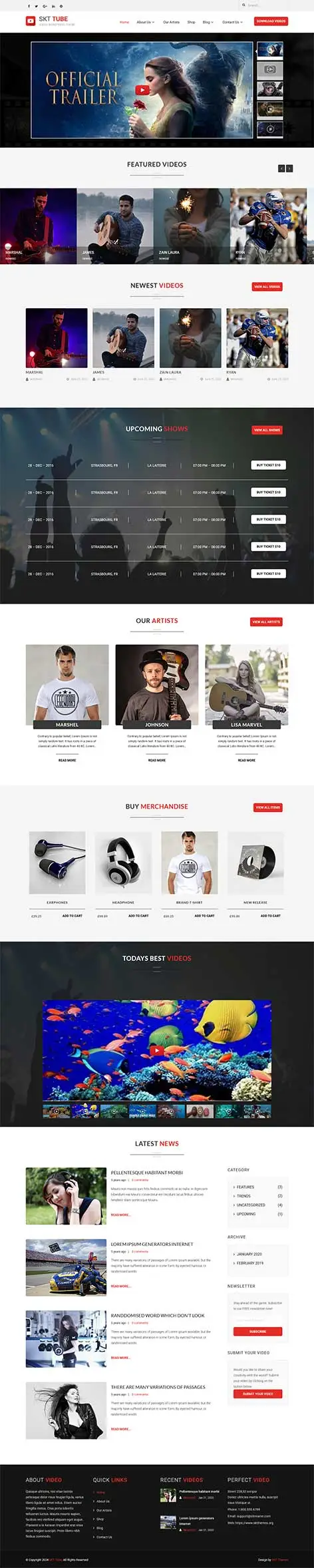 Live Streaming WordPress Theme for Broadcasters and Video Creators