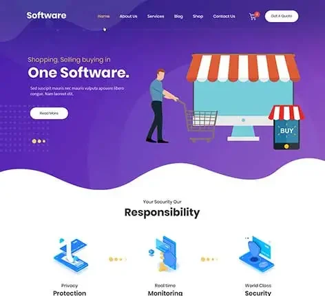 Software Company WordPress Theme for SaaS, startups, and IT firms
