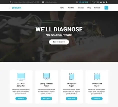 Virtual Assistant WordPress Theme for freelancers and remote service providers