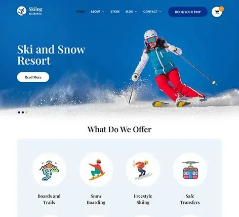 Adventure Sports WordPress Theme for Outdoor Activities