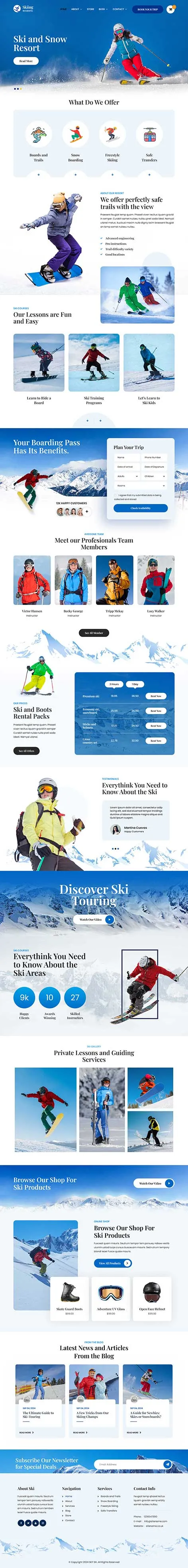 Adventure Sports WordPress Theme for Outdoor Activities