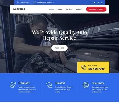 Amazing Machine Shop WordPress Theme for engineering and fabrication services