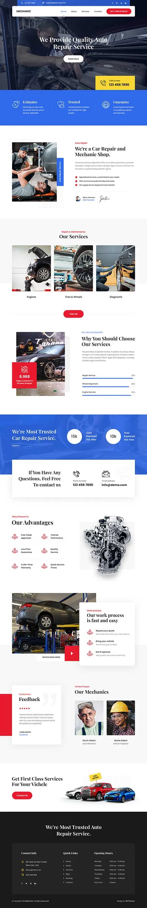 Amazing Machine Shop WordPress Theme for engineering and fabrication services