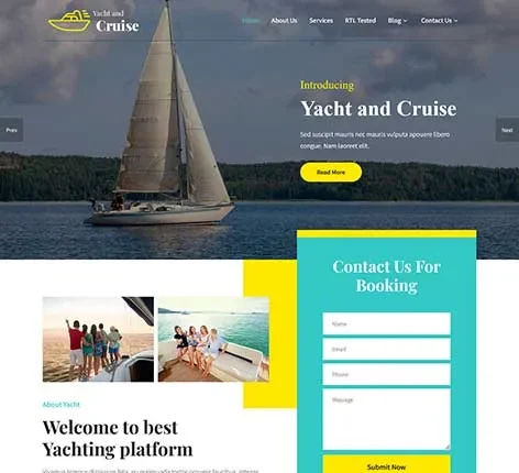 Amazing Sailing Club WordPress Theme for Yacht and Boating Clubs