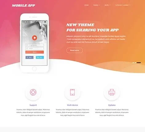 App Showcase WordPress Theme for Mobile and SaaS Applications