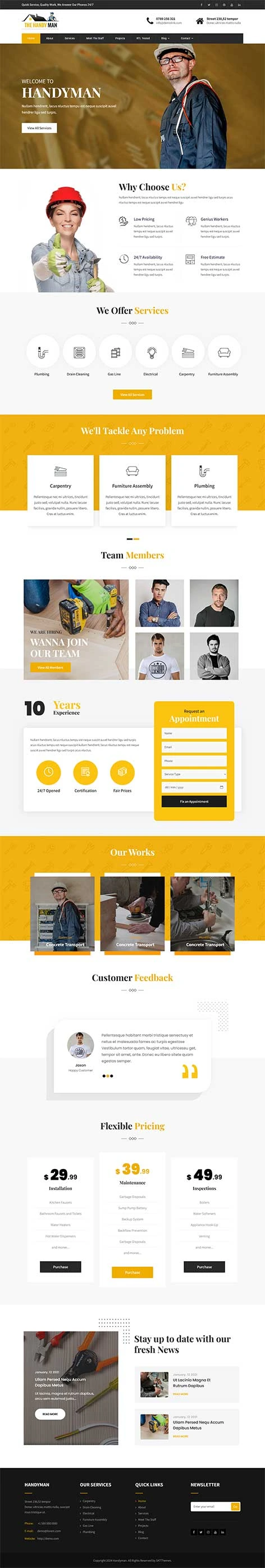 Appliance Repair WordPress Theme
