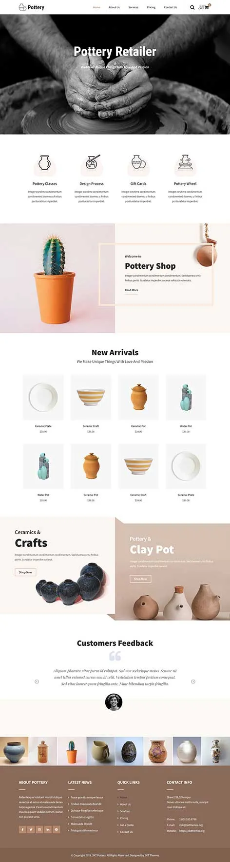 Art Craft WordPress Theme for Creative Professionals